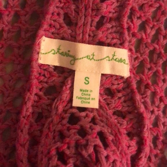 Pink crochet see through top - Picture 5 of 5